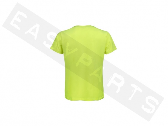 T-Shirt Vespa Fluo Gelb mit schwarzem Logo XS